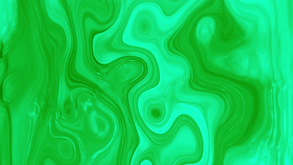 Abstract green Glossy Marble Liquid Animated background