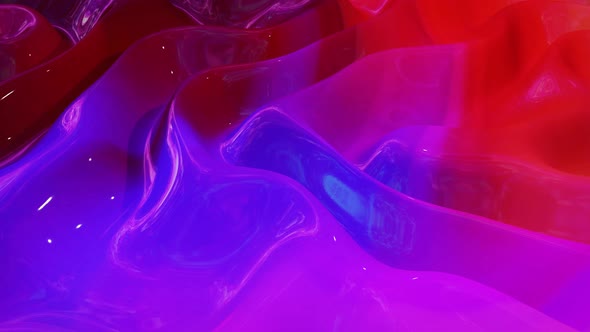 Looped Abstract Fluid Background Multicolor Marble Style