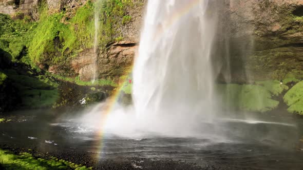 Seljalandsfoss Waterfalls in Summer Season Iceland