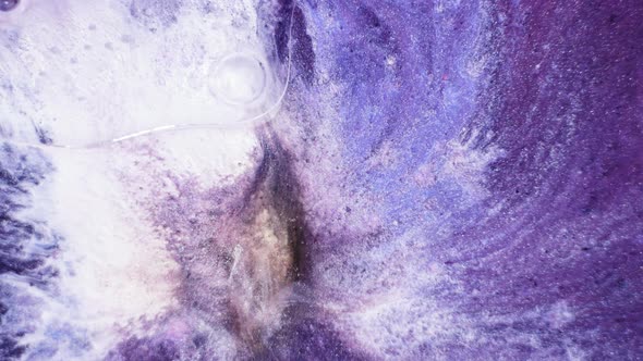 Purple and White Liquid Glitter Paint Texture alt
