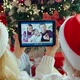 Happy Grandparents Old Couple Greeting Family on Christmas Video Call - VideoHive Item for Sale