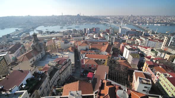 Panorama of the City of Istanbul From a Height