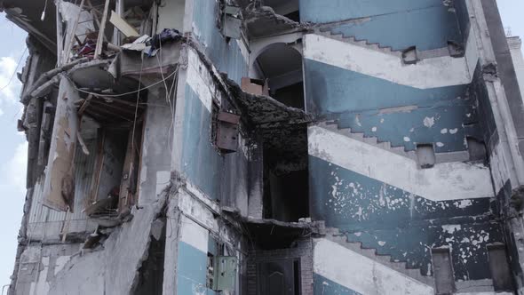 War in Ukraine  Destroyed Building in Borodyanka