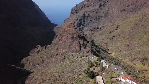 Aerial View of Masca Canyon, Tenerife