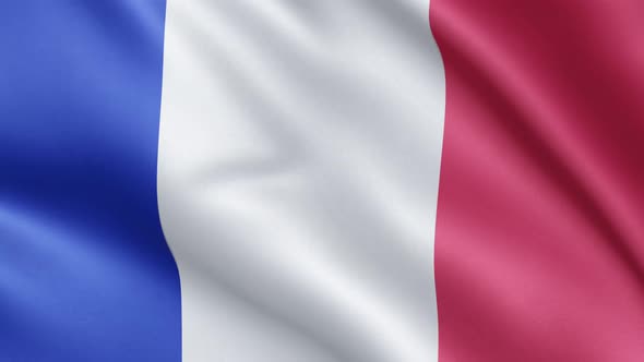 French flag | Flag of France | 60fps | UHD