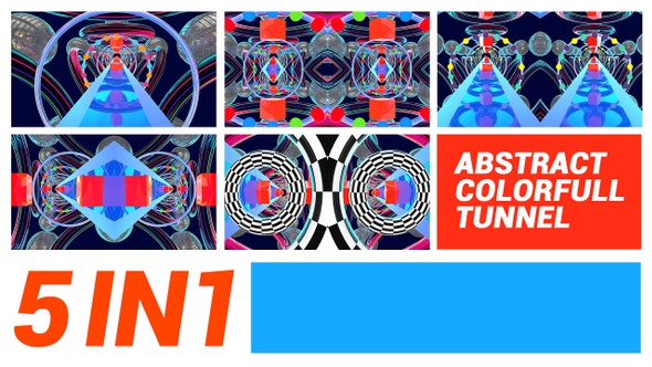 Abstract Colorfull Tunnel  3 in 1