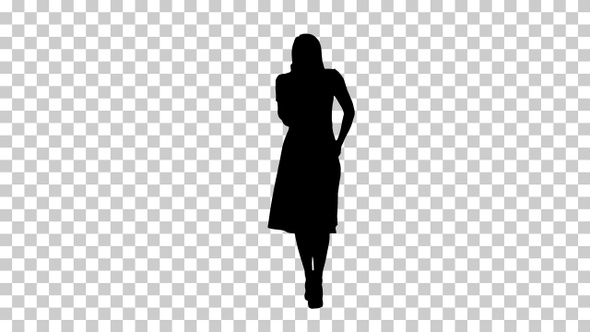 Silhouette woman, Alpha Channel