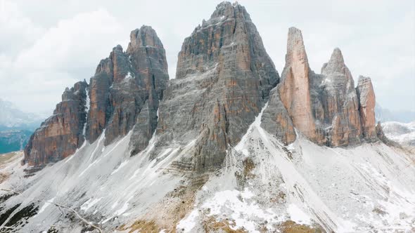 The Tre Cime Di Lavaredo in Italy.