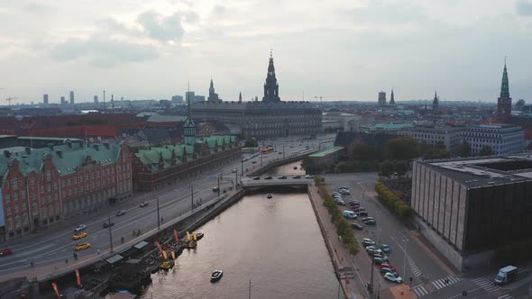 Aerial View of Copenhagen Denmark