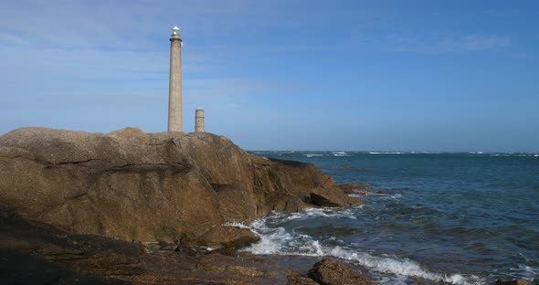 The lighthouse at Gatteville le Phare, Cap de la Hague, Cotentin peninsula, France