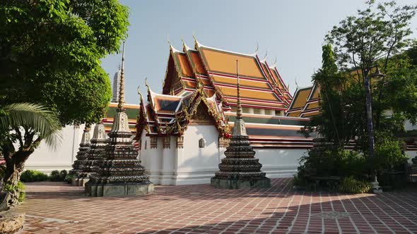 Temple in Bangkok, Thailand, Temple of the Reclining Buddha (aka Wat Pho, Wat Phra Chetuphon, Wat po