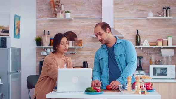 Couple Preparing Healthy Salad