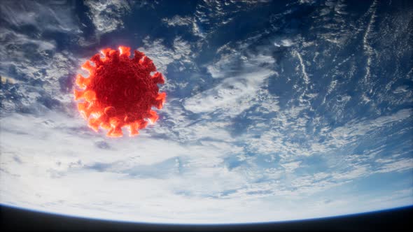 Coronavirus COVID19 on the Earth Orbit alt
