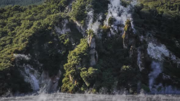 Smoking hill in New Zealand