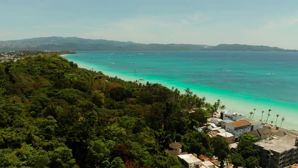 Boracay Island with White Sandy Beach, Philippines