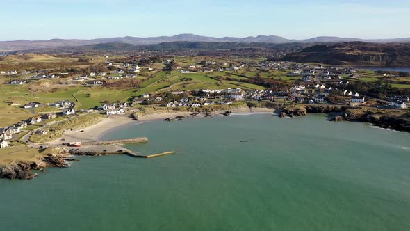 Aerial View of the Pier at Portnablagh Co