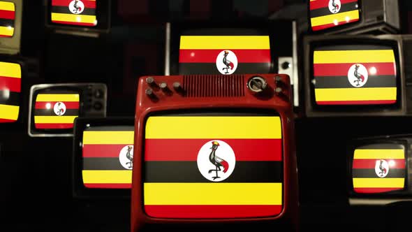 The Uganda Flag and Retro TVs.
