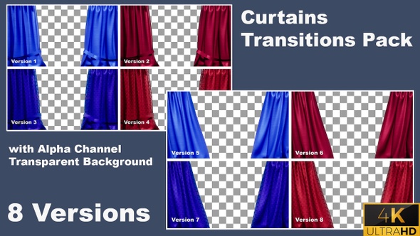 Curtains Transitions Pack 2