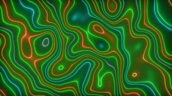 Amazing Colorful Neon Light Wavy Liquid Animated Background
