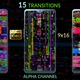 Cyber Glitch Transitions - Vertical 9x16 - VideoHive Item for Sale