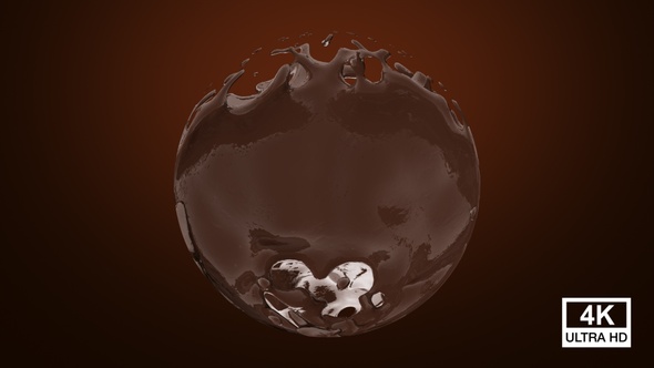 Big Hot Chocolate Splash Sphere 4K alt
