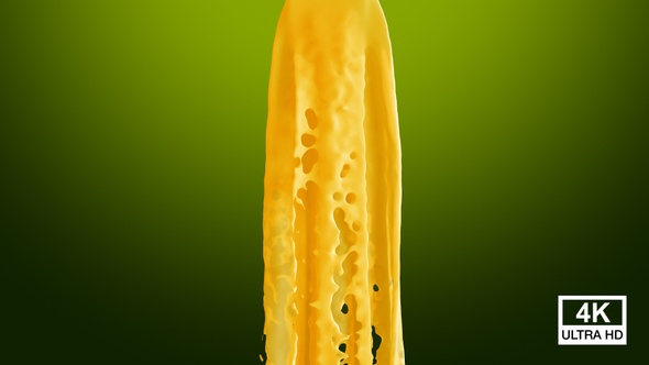 Mango Juice Splash Fountain 4K alt