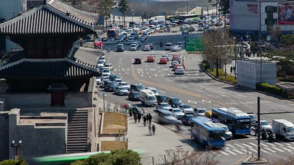 Timelapse Seoul Heunginjimun and Dongdaemun Design Plaza