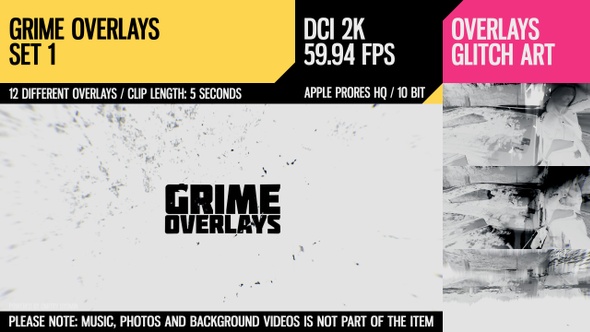 Grime Overlays (2K Set 1)