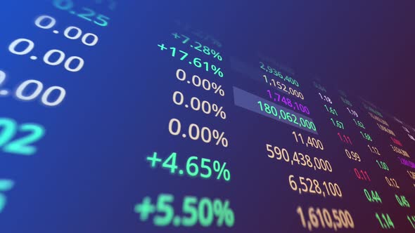 Trading Screen, The Stock Exchange