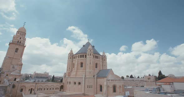 The Dormition Abbey in old city of Jerusalem, Israel