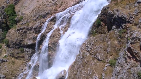 High Mountain Fountain Aerial footage