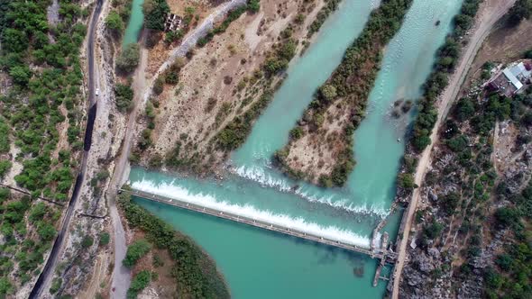 Dam at the Mountain River and Irrigation Area