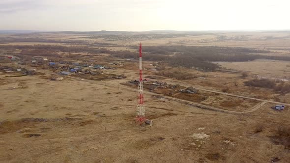 Cellular Tower In A Countryside