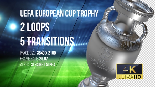 UEFA European Cup 4K Trophy