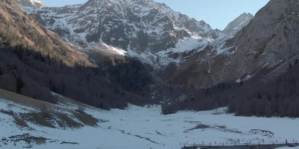 Snow and mountains