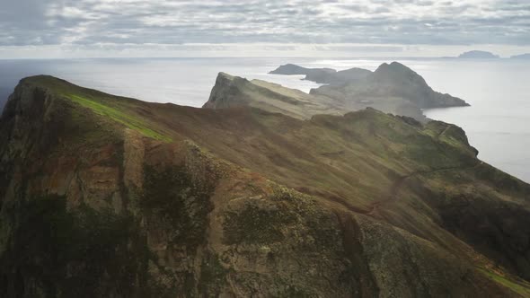 Aerial View of Beautiful Natural Settings Panoramic Views of Picturesque Island