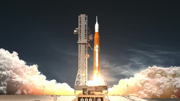 Space Launch System Takes Off alt