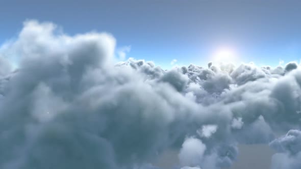 White clouds in the sky alt