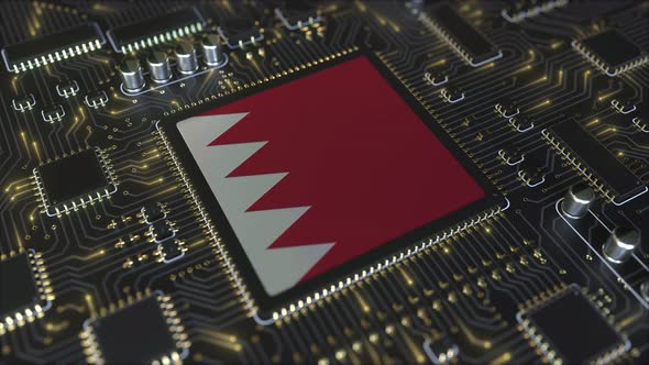 Flag of Bahrain on the Operating Chipset alt