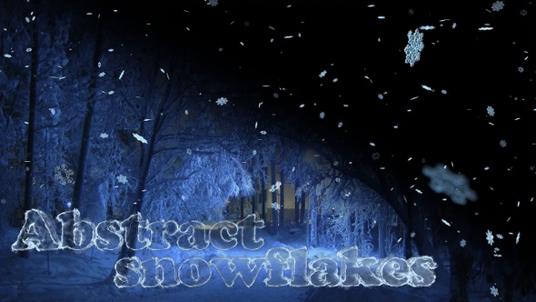 Falling Abstract Snowflakes alt