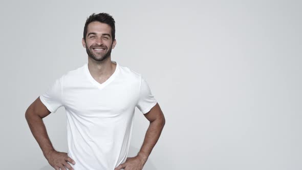 Man in White Tee