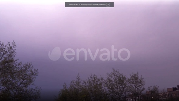 Thunderstorm over the city. Lightning in the night sky