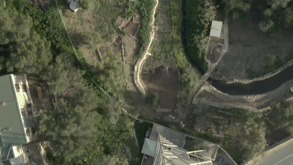 Aerial Shot over over a communications tower 2