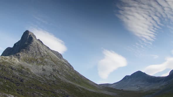 trollstigen pass lake water norway nature timelapse