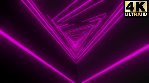 Abstract Neon Tunnel Pack 4k