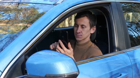 Driver Feels Happy After Calling Car Service Successfully