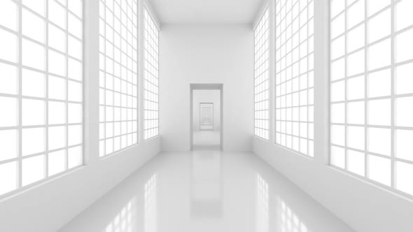 Empty White Corridor alt