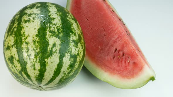 Watermelon And Delicious Ripe Slice