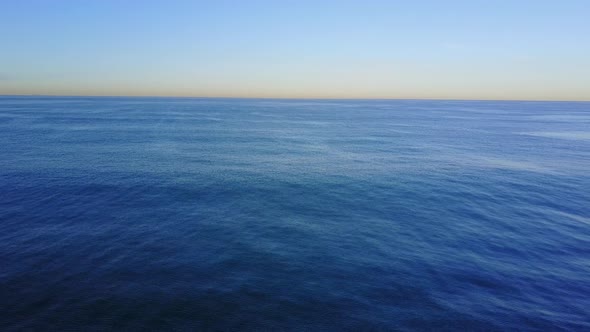 Aerial drone uav view of the beach and ocean.