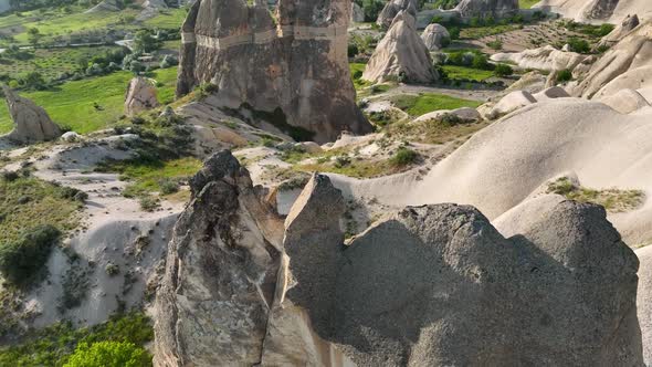 Cappadocia aerial view 4 K Awesome Background